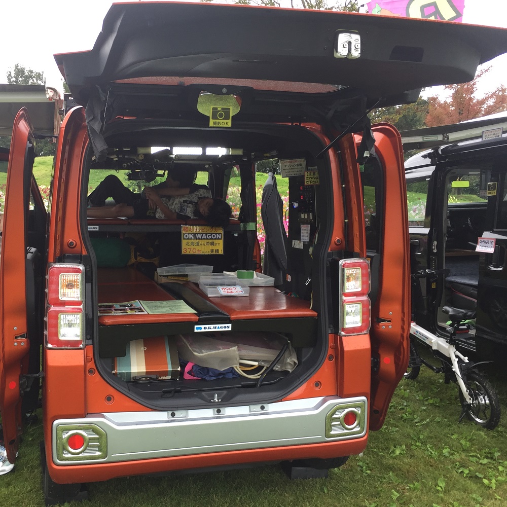軽キャン 軽自動車 キャンピングカー 福岡 大川 OKワゴン